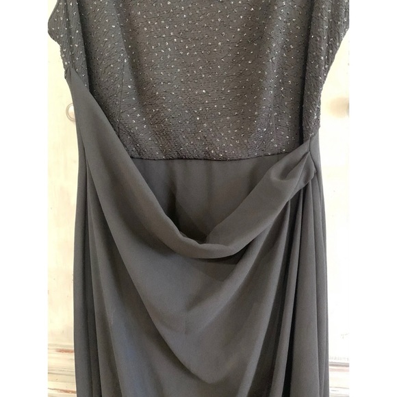 David Warren NY Vintage Black Dress Gown Sz 10/12 14 - Picture 7 of 8